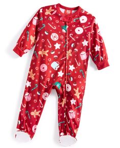 Цельная пижама на ножках Baby Treats, созданная для Macy&apos;s Family Pajamas