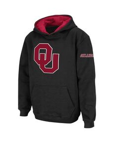 Черный пуловер с капюшоном и большим логотипом Big Boys Oklahomaooners Colosseum