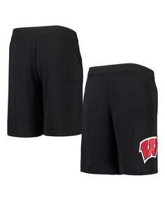 Черные спортивные шорты Big Boys Wisconsin Badgers Under Armour