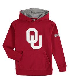 Пуловер с капюшоном и большим логотипом Big Boys Темно-красный Оклахома Сунерс Colosseum