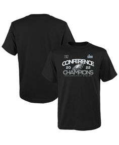 Черная футболка Big Boys Philadelphia Eagles 2022 NFC Champions Shadow Outerstuff