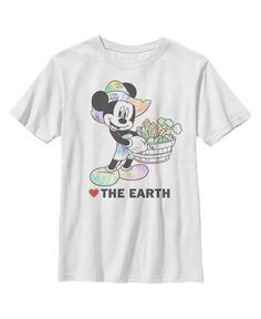 Детская футболка «Микки и друзья Микки Маус с любовью к Земле» для мальчиков Disney
