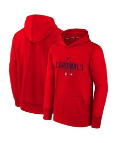 Красный пуловер с капюшоном перед игрой Big Boys and Girls St. Louis Cardinals Nike