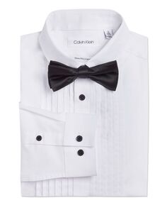 Комплект из рубашки-смокинга и галстука-бабочки для Big Boys Husky Calvin Klein