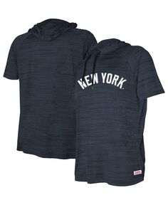 Пуловер с короткими рукавами и короткими рукавами Big Boys and Girls Heather New York Yankees Stitches