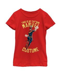 Детская футболка «Хэллоуин для девочек: это мой костюм Капитана Марвел» Marvel,