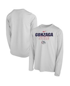 Белая футболка с подошвой Gonzaga Bulldogs для мальчиков и девочек Big Nike