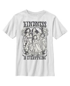 Детская футболка «Детская черно-белая принцесса: доброта – это все» Disney