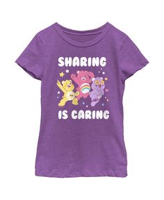 Детская футболка Girl&apos;s Sharing Is Caring Bears Care Bears