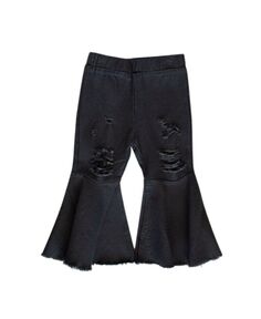 Джинсовые брюки-клеш со складками для девочек Барби для младенцев Bailey&apos;s Blossoms