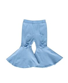 Джинсовые брюки-клеш со складками для девочек Барби для младенцев Bailey&apos;s Blossoms