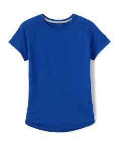 Школьная форма для девочек, футболка с короткими рукавами для активного спортзала Lands&apos; End