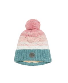 Зимняя вязаная шапка с помпоном для девочек с розовым и синим градиентом - для малышей | для детей Deux par Deux