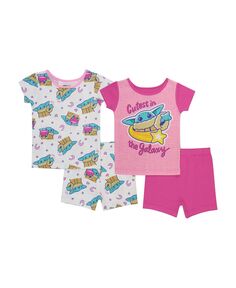 Пижамы для маленьких девочек, комплект из 4 предметов The Mandalorian