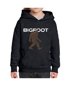 Bigfoot — толстовка с капюшоном и надписью Word Art для девочек LA Pop Art