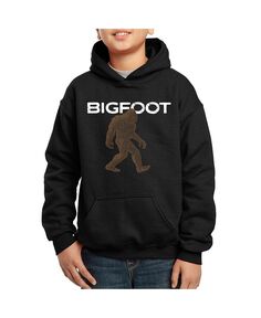 Bigfoot — толстовка с капюшоном для мальчиков с принтом Word Art LA Pop Art