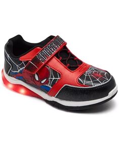 Повседневные кроссовки с подсветкой и застежкой «Человек-паук» для маленьких мальчиков от Finish Line Marvel
