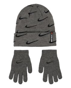Шапка и перчатки Big Boys Swoosh, набор из 2 шт. Nike