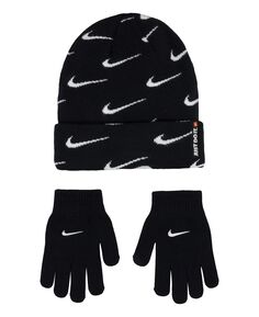Шапка и перчатки Big Boys Swoosh, набор из 2 шт. Nike