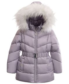 Тяжелая куртка с поясом для малышей и маленьких девочек Michael Kors