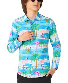Рубашка с тропическим фламинго Big Boys Flamingguy OppoSuits
