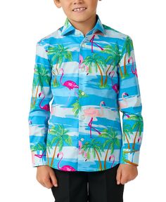 Рубашка с тропическим фламинго Little Boys Flamingguy OppoSuits