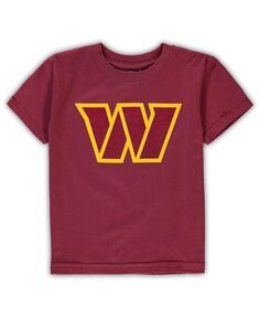 Бордовая футболка с логотипом Washington Commanders для мальчиков и девочек для малышей Outerstuff