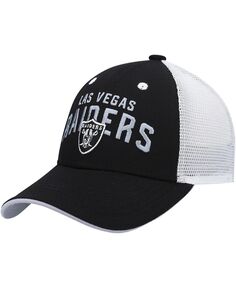 Черно-белая кепка с сетчатой ​​спинкой Las Vegas Raiders Core для мальчиков дошкольного возраста Outerstuff