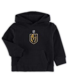 Черный пуловер с капюшоном и логотипом для маленьких мальчиков Vegas Golden Knights Primary Outerstuff
