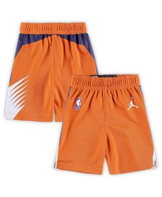 Брендовые оранжевые шорты Swingman Phoenix Suns для мальчиков и девочек для малышей Jordan