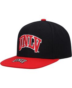 Черно-красная кепка с логотипом UNLV Rebels для юношей и мальчиков Bill Snapback Mitchell &amp; Ness