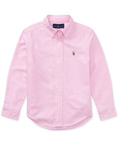 Хлопковая оксфордская рубашка для малышей и маленьких мальчиков Polo Ralph Lauren