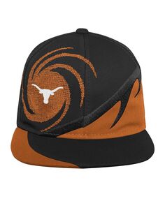Оранжево-черная кепка Texas Longhorns со спиральной застежкой для юношей и мальчиков Mitchell &amp; Ness