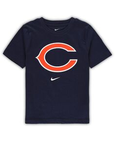 Темно-синяя футболка Little Boys Chicago Bears Team с надписью Nike