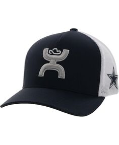 Темно-синяя, белая шляпа Dallas Cowboys для мальчиков Youth Boys Flex Fit Hooey
