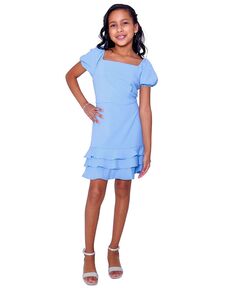Многоярусное платье с рюшами Laguna для больших девочек Rare Editions