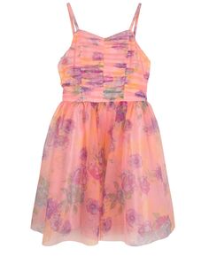 Платье с сетчатым принтом и лифом без рукавов для больших девочек Pink &amp; Violet