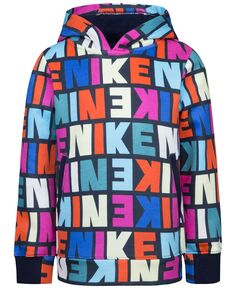 Пуловер с капюшоном и длинными рукавами для маленьких девочек Snack Pack Nike