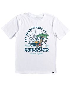 Молодежная футболка Peaceful Mind для маленьких мальчиков с короткими рукавами Quiksilver