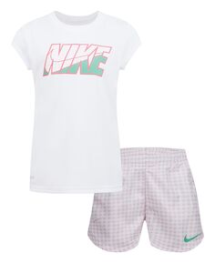 Футболка и шорты Little Girls Pic-Nike Sprinter, комплекты из 2 предметов Nike