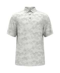 Рубашка-поло для гольфа с короткими рукавами и камуфляжным принтом «елочка» для больших мальчиков PGA TOUR