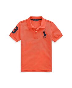 Рубашка-поло из хлопковой сетки Big Pony для малышей и маленьких мальчиков Polo Ralph Lauren