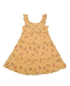 Многоярусное трикотажное платье без рукавов с цветочным принтом для больших девочек Trixxi