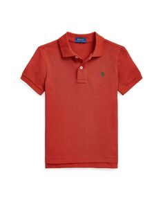 Легендарная рубашка-поло с короткими рукавами в сетку для малышей и маленьких мальчиков Polo Ralph Lauren