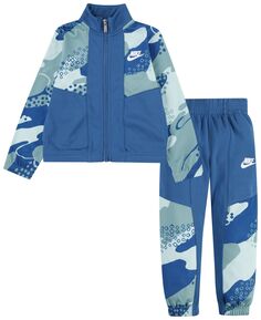 Спортивная одежда для маленьких мальчиков, камуфляжная куртка и штаны, комплект из 2 предметов Nike