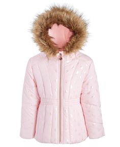 Стеганая куртка-пуховик из фольги для малышей и маленьких девочек S Rothschild &amp; CO