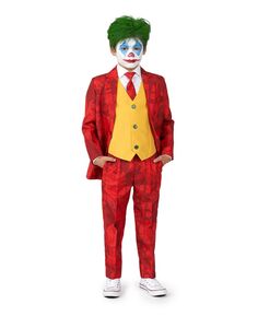 Комплект костюма с застежкой на пуговицы Scarlet Joker для маленьких мальчиков Suitmeister
