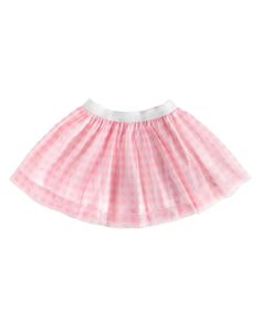 Розовая юбка-пачка в мелкую клетку для маленьких и больших девочек Sweet Wink