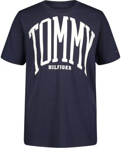 Полномасштабная футболка с короткими рукавами и рисунком для мальчиков для малышей Tommy Hilfiger