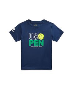 Футболка из джерси с рисунком для малышей и маленьких мальчиков US Open Performance Polo Ralph Lauren